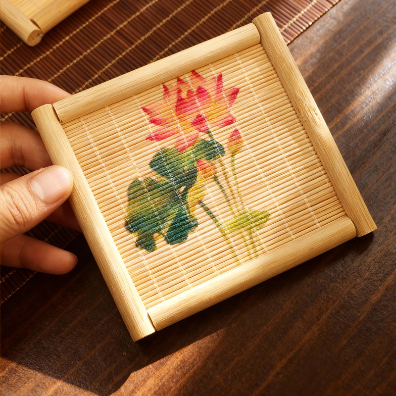 Japanese Tea - Zestaw 5 naturalnych podkładek pod kubki