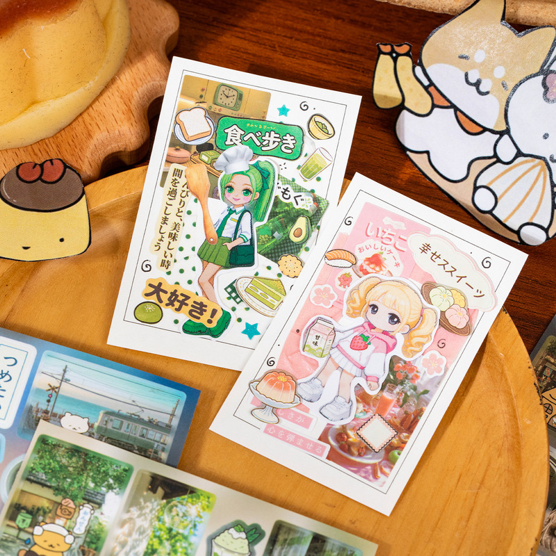 20 szt. naklejek z papieru pow – Japanese Snacks recenzja i cena