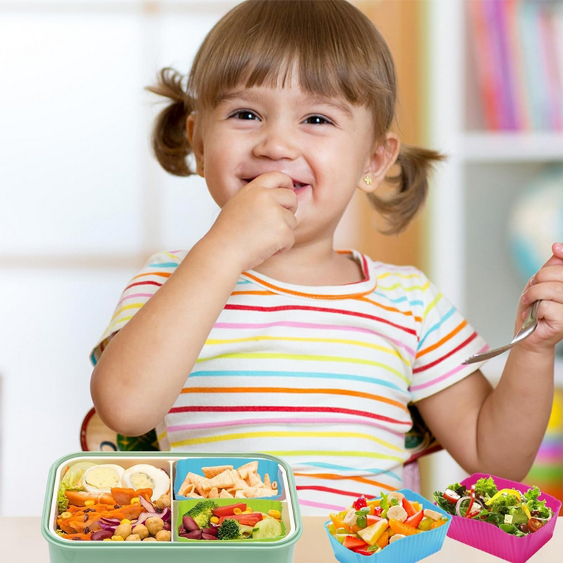 8 szt. Silikonowe przegródki d – Bento Box recenzja i cena